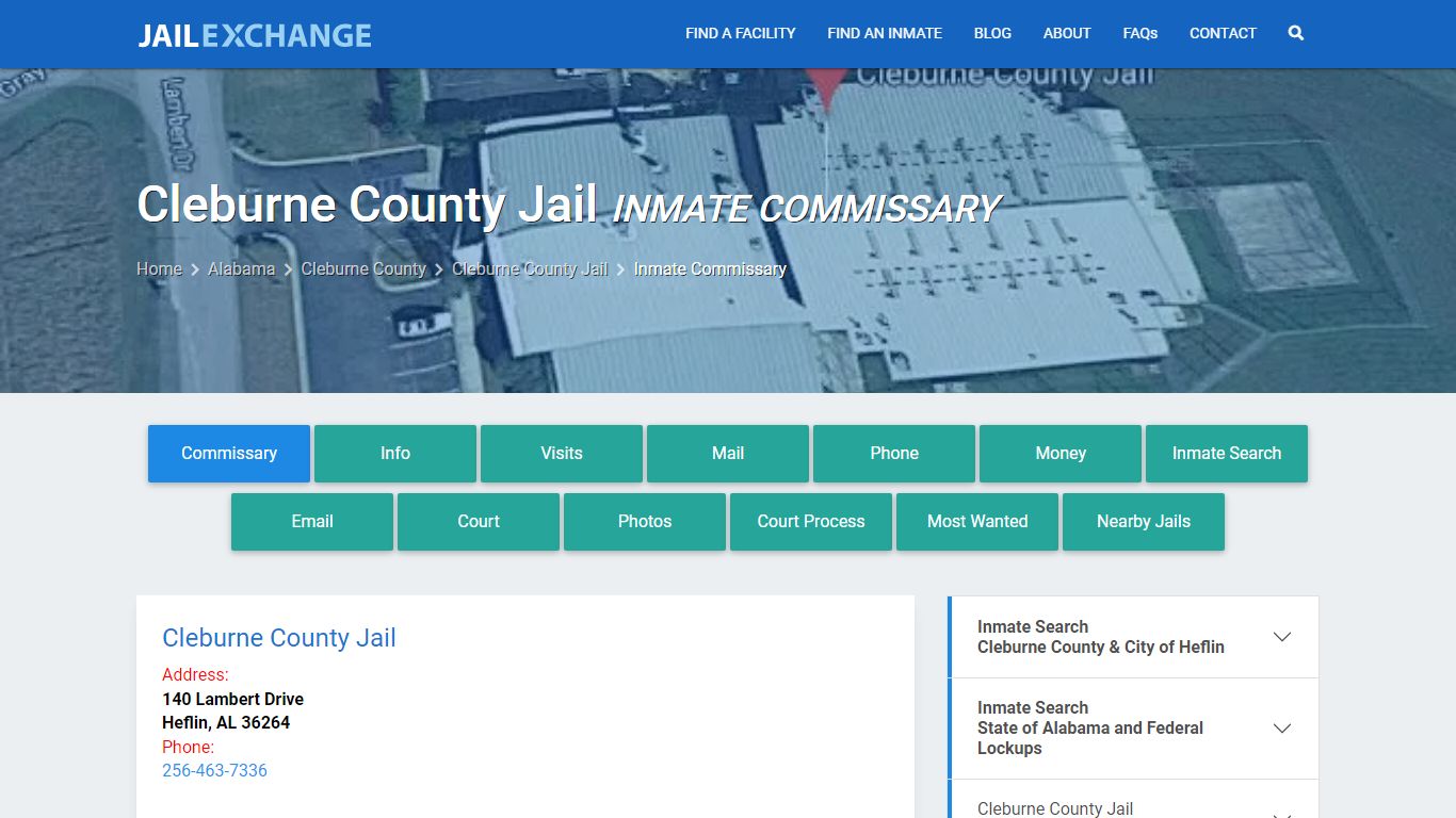 Inmate Commissary, Care Packs - Cleburne County Jail, AL