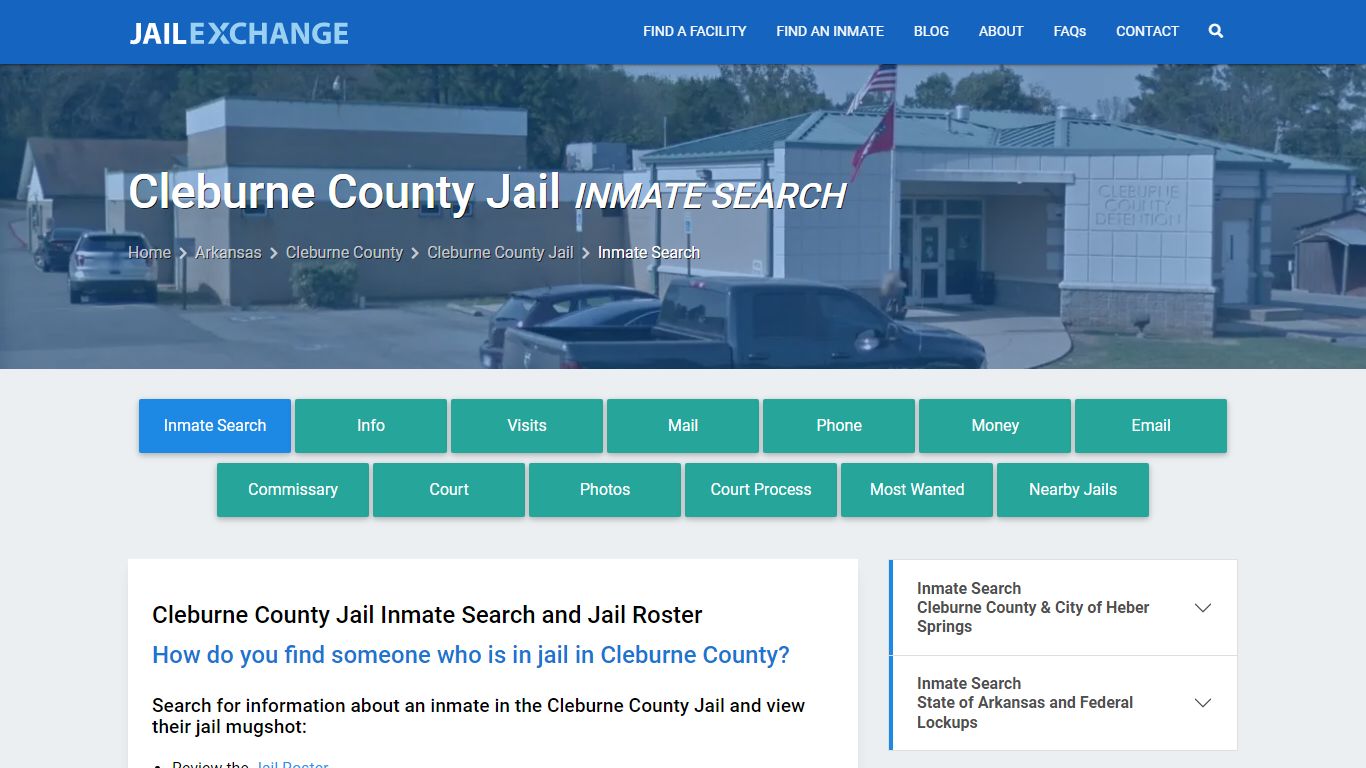 Cleburne County Jail Inmate Search - Jail Exchange